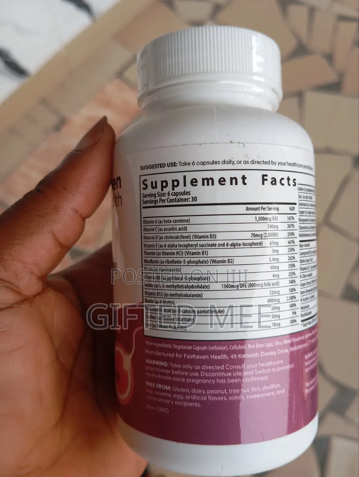 Fh Pro, A Comprehensive Fertility Multivitamins For Women.