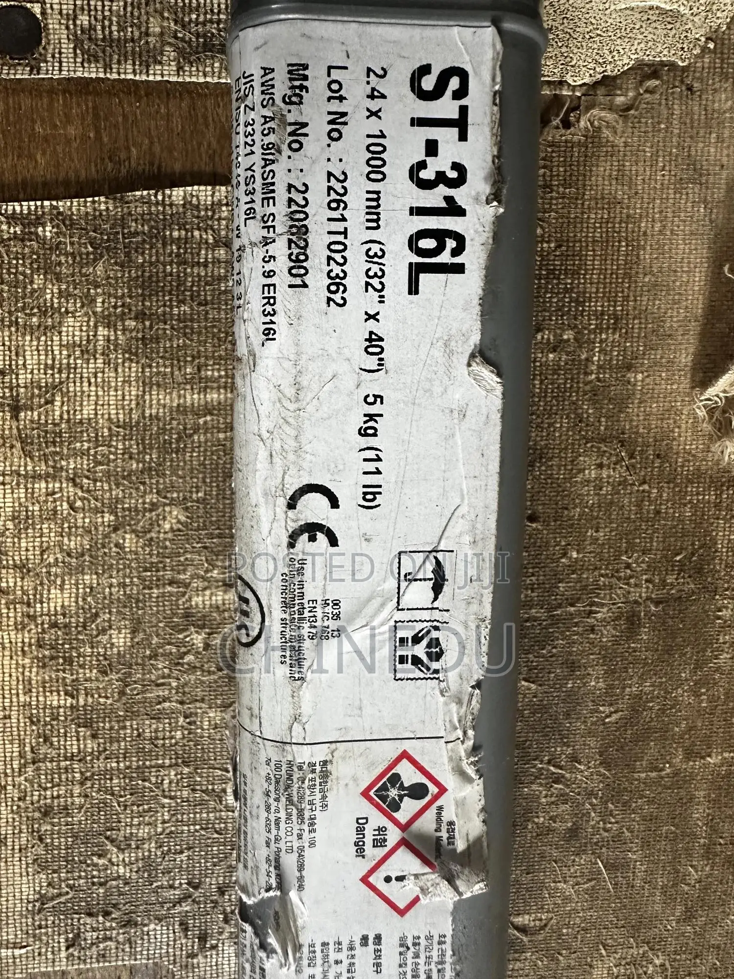 Filler Wire 2.4mm 316l