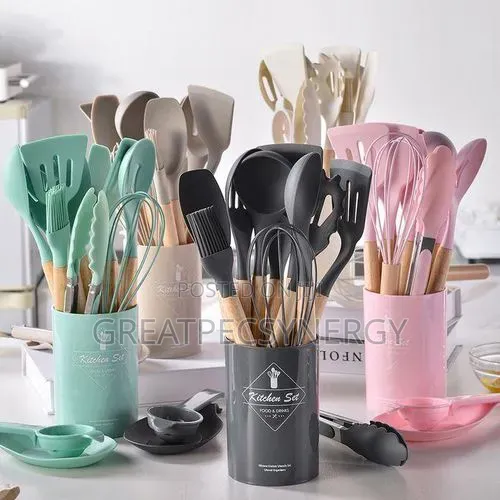 12pcs Non-Stick Silicone Utensils Spoon Set