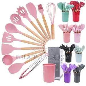 12pcs Non-Stick Silicone Utensils Spoon Set