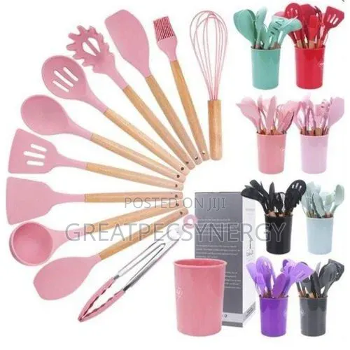12pcs Non-Stick Silicone Utensils Spoon Set