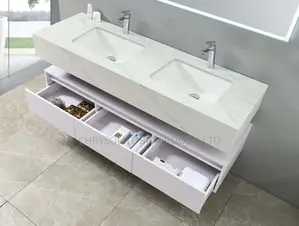 Double Floating Marble Cabinet