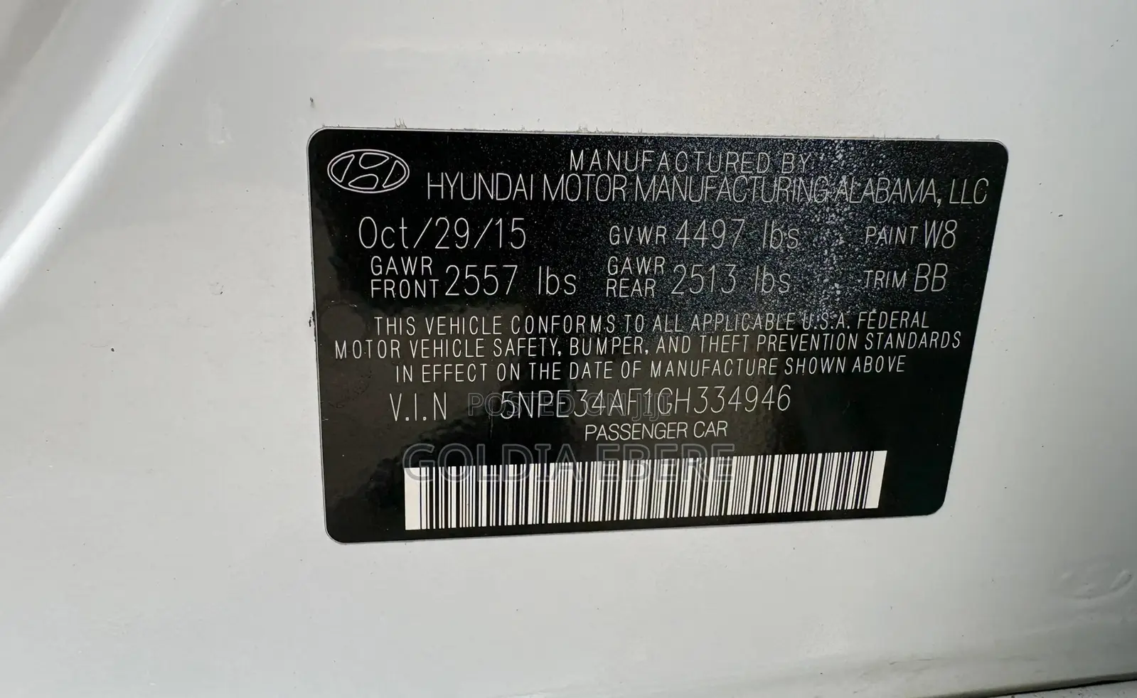 Hyundai Sonata 2016 White