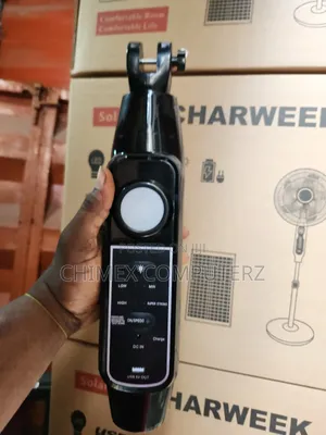 Charweek Rechargeable Solar Fan With Remote