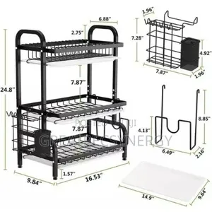 3 Layer Dish Rack Drainer