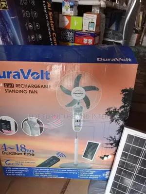 Solar Rechargeable Fan With Bluetooth Player