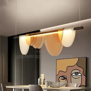 Nordic Blue Amber Acrylic Chandelier