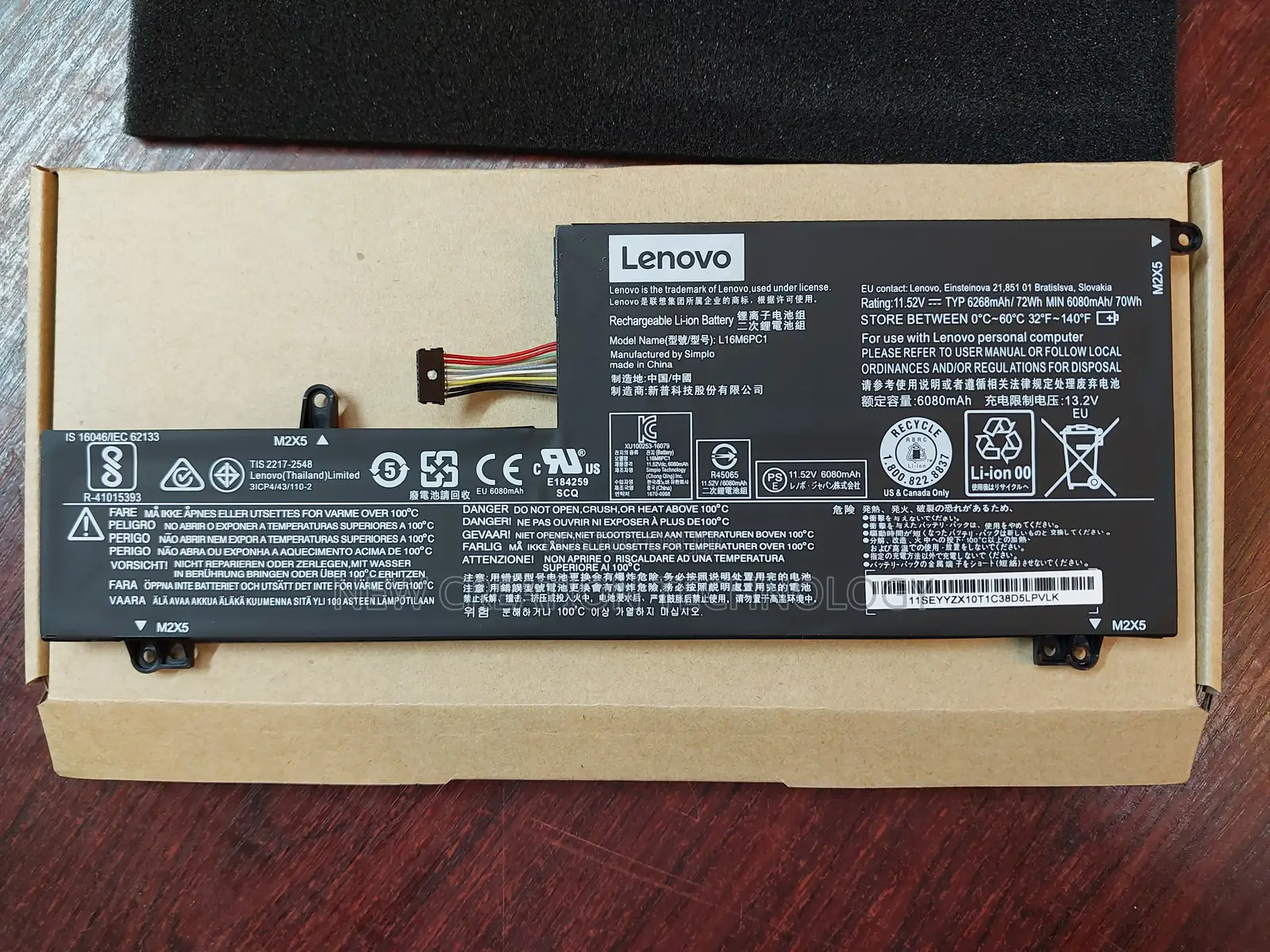Lenovo L16m6pc1 Laptop Battery