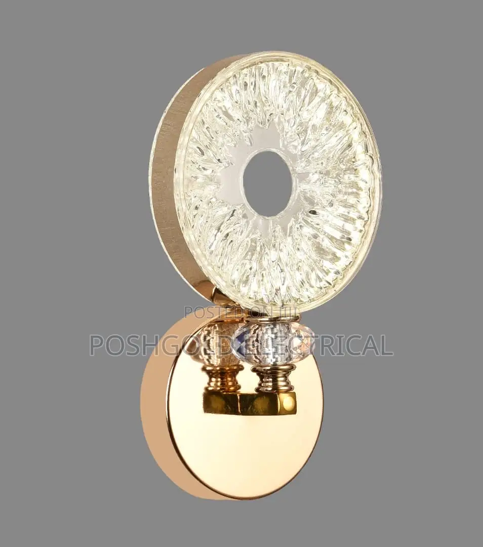 Crystal Crescent Moon Wall Light