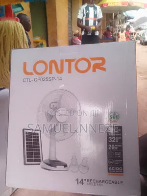 Rechargeable Solar Table Fan