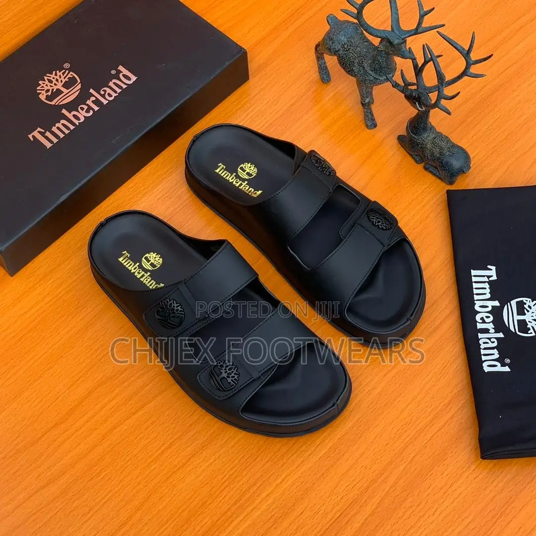Quality Timberland Two Belts Slides! 