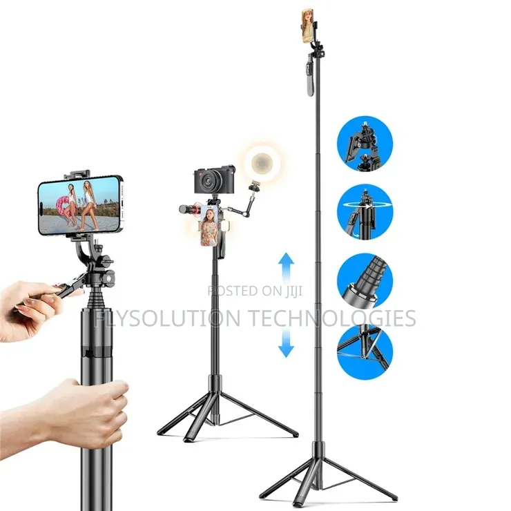 C08 Tripod Stand For Smartphones Live Streaming 360 Degree Rotation