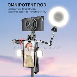C08 Tripod Stand For Smartphones Live Streaming 360 Degree Rotation