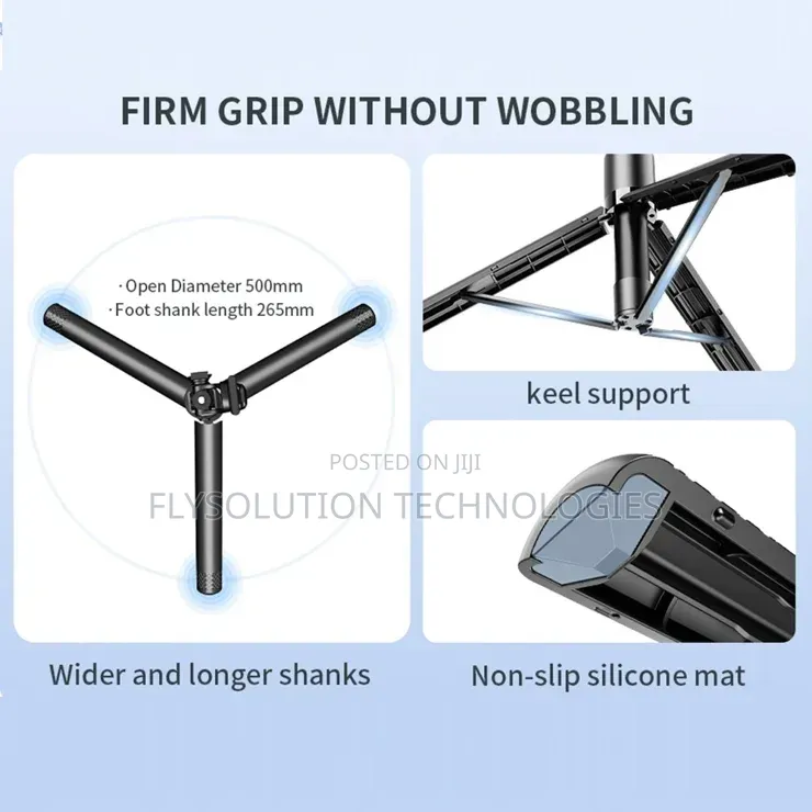 C08 Tripod Stand For Smartphones Live Streaming 360 Degree Rotation