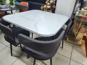 The Ivory Marble Elegance Dining Set