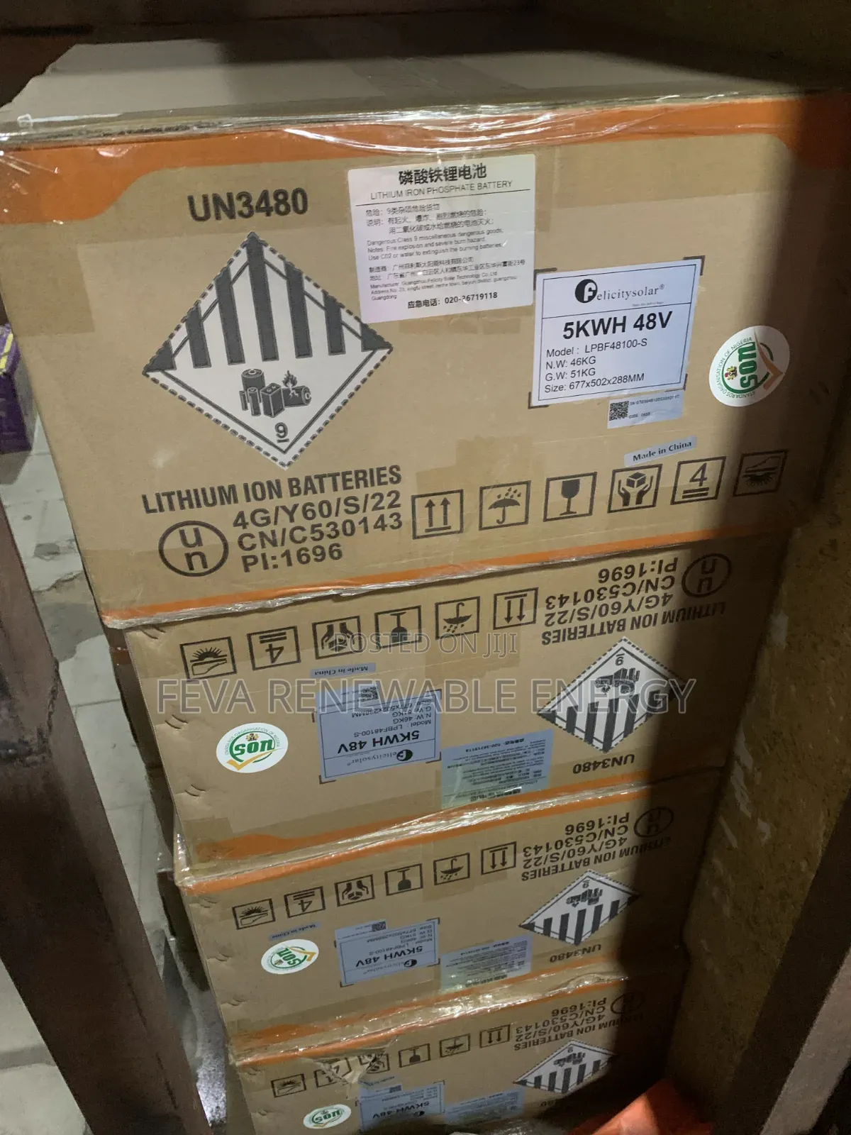 Felicity 5kwh Lithium Battery 48v