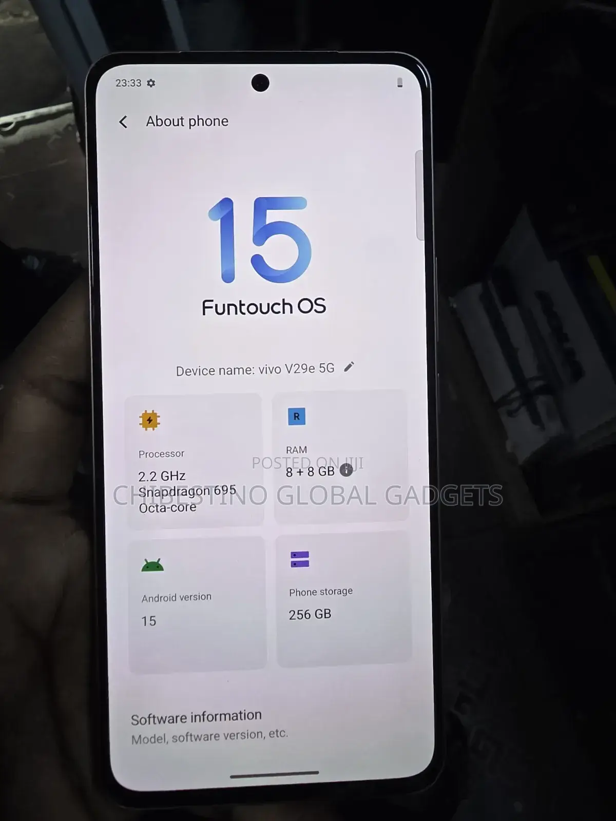 Vivo V29e 5G 256 GB Blue
