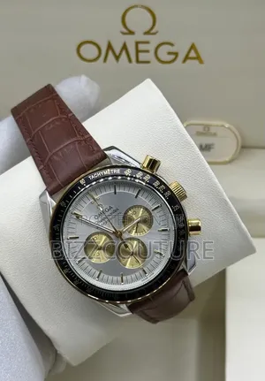 Original Omega Leather Strap Watch Available in Store