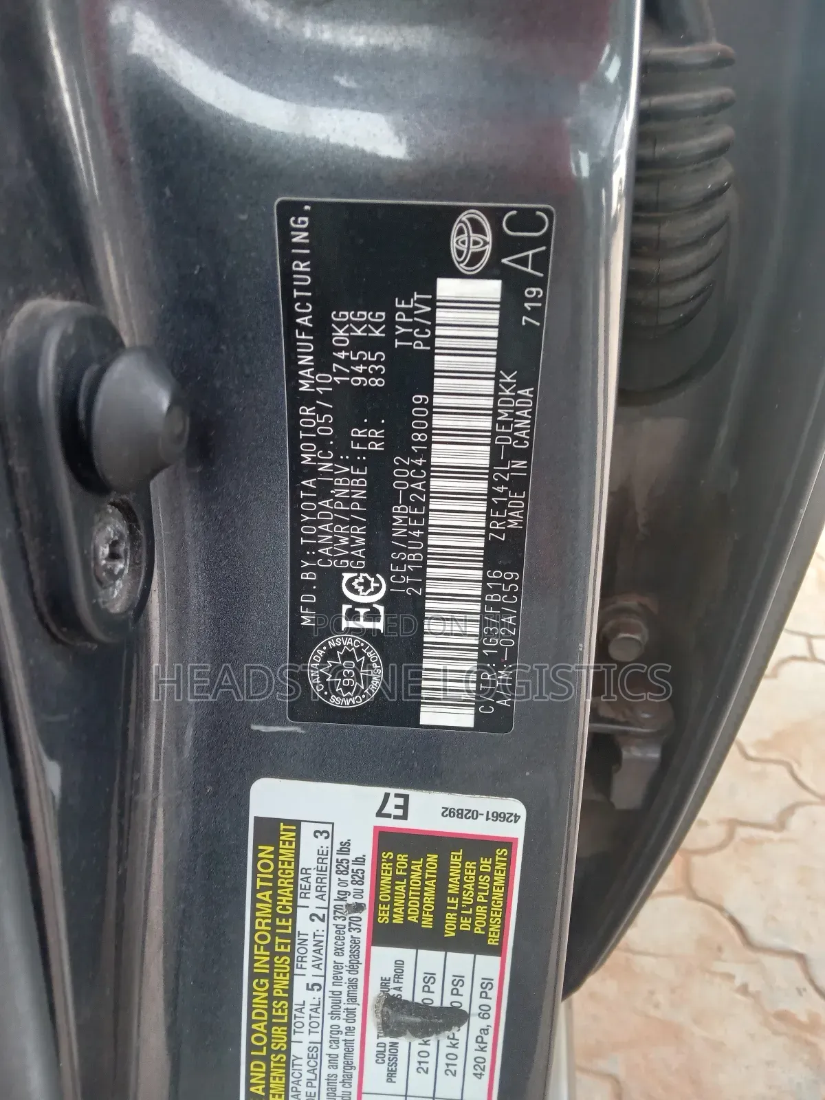 Toyota Corolla 2010 Gray