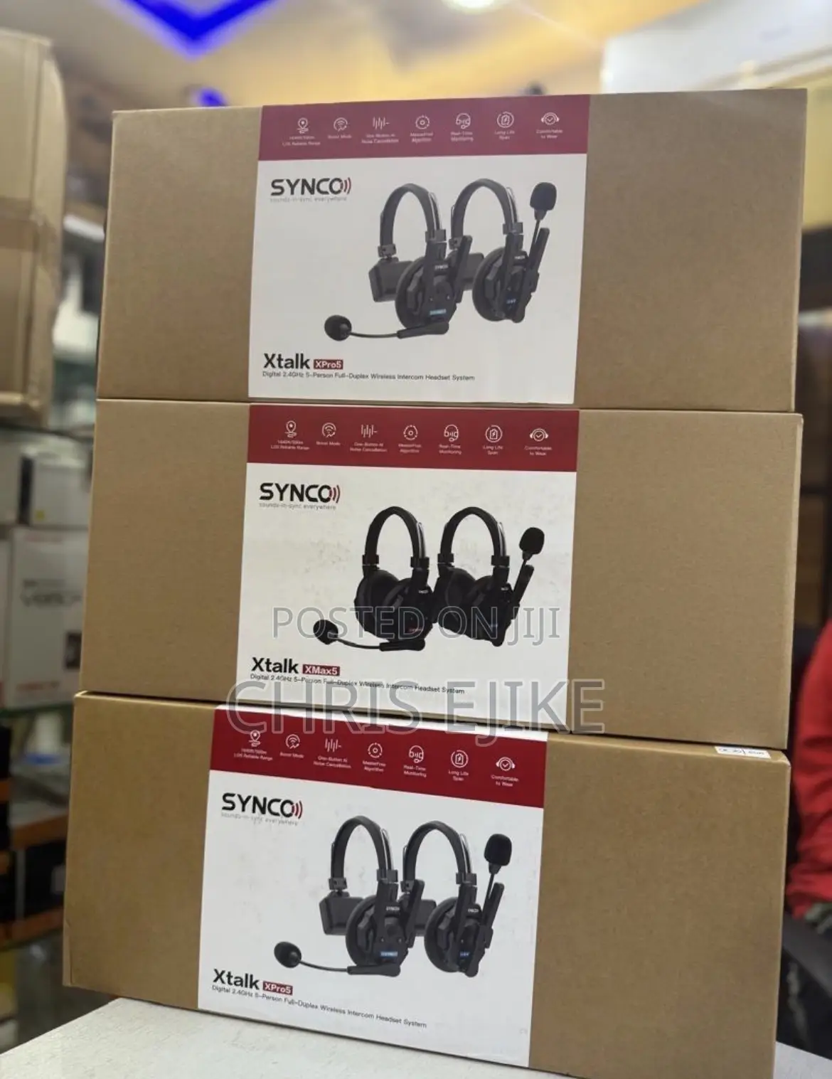 Synco Stalk Xpro5 9-person Duplex Wireless Intercom Headset System