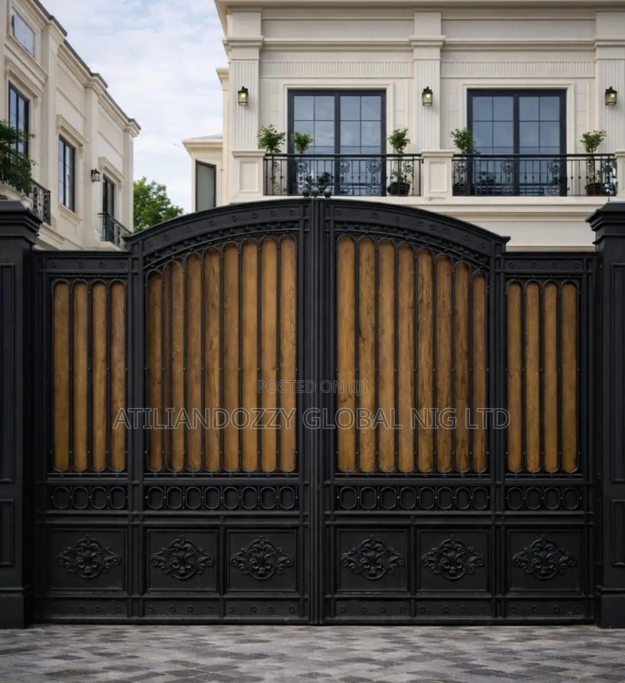 Wrought Iron Matt Gate
