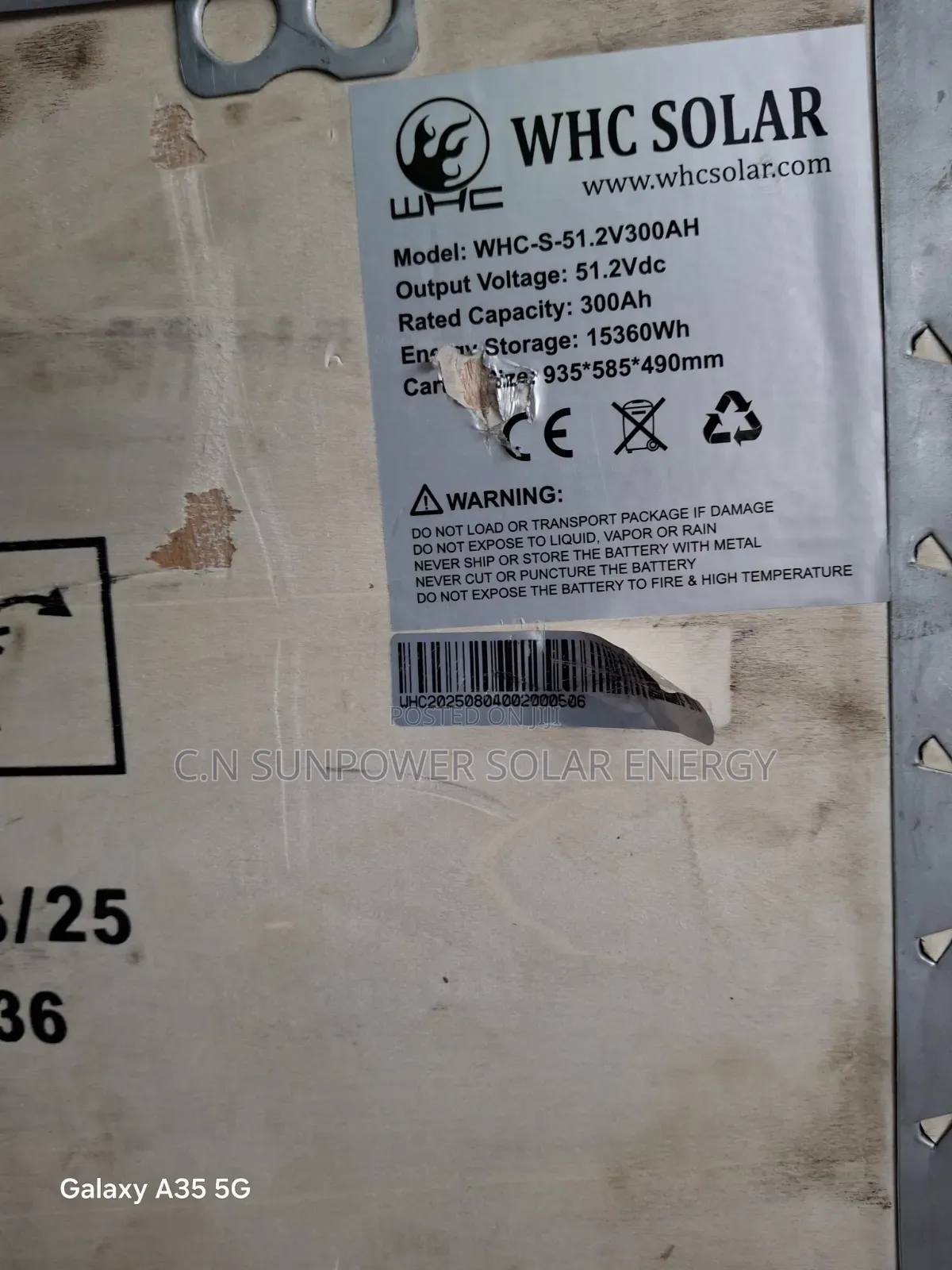15kwh/51.2v WHC Solar Lithium-Iron Battery