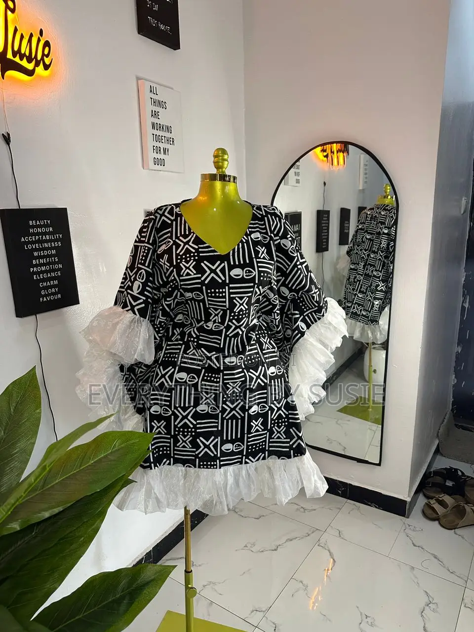Ruffle Ankara Bubu