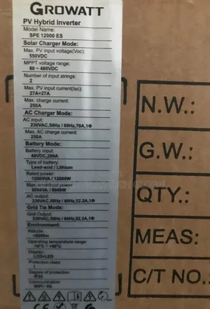 Growatt Hybrid Inverter 12kva