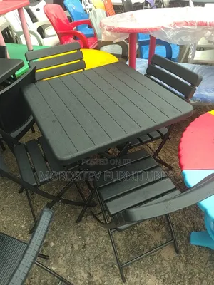 4 Corner Rattan Chairs and Tables