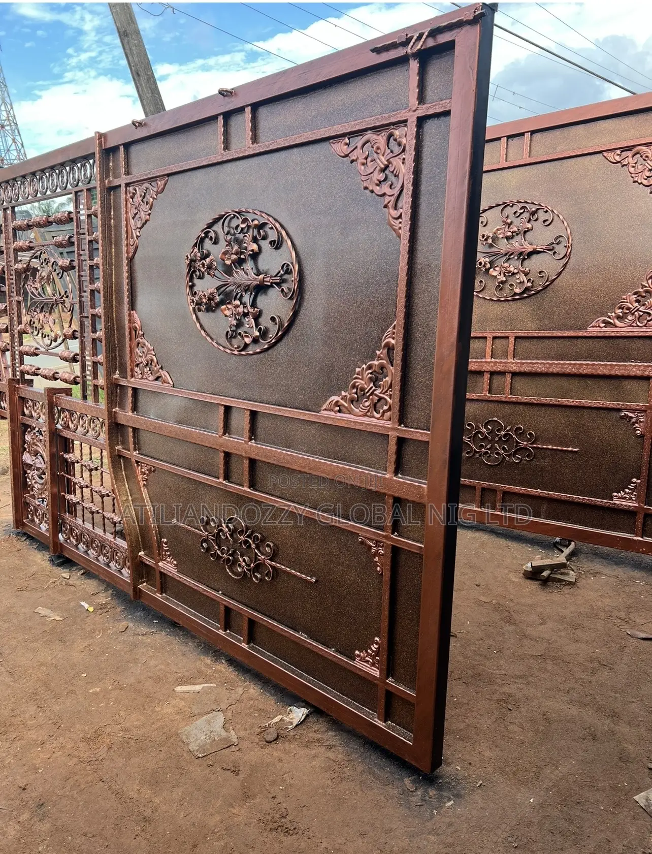 Wrought Iron 2 Sides Gate