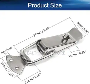 Stainless Steel Spring Loaded Toggle Latch Clamp Clip Lock 2pcs