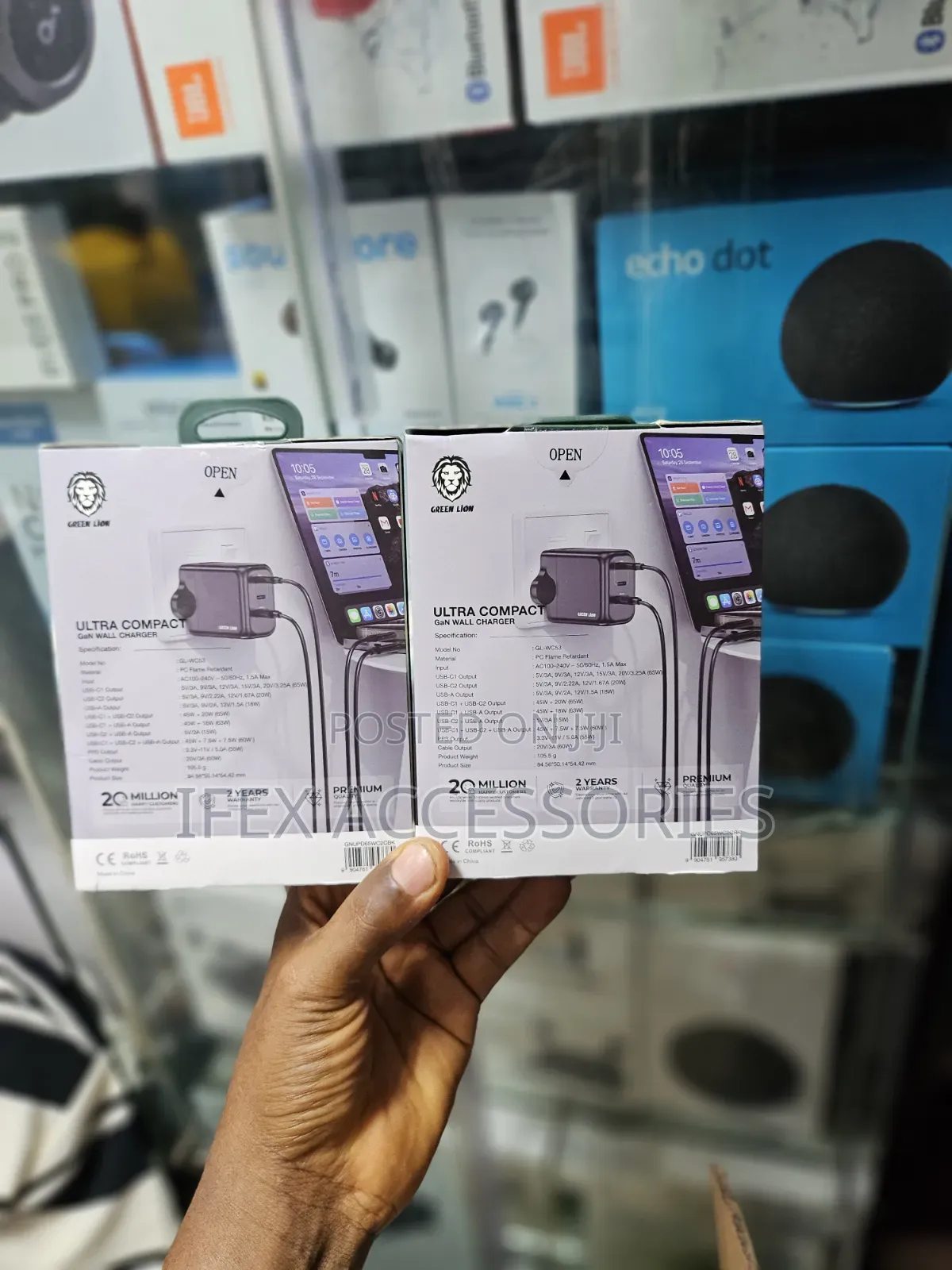 Green Lion Ultra Compact Gan Wall Charger