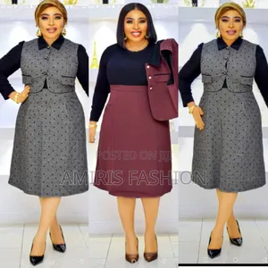 Turtle Neck Long Sleeve Office Gown