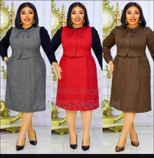 Turtle Neck Long Sleeve Office Gown