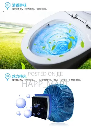 10in1 Blue Bubble Toilet Cleaning Tablet