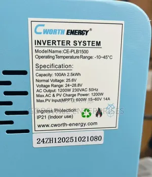 This Is 2.5kwh Lithium Battery 1.2kva Hybrid Inverter 24v All In One