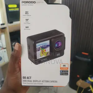 Porodo Lifestyle Uhd Dual Display Action Camera