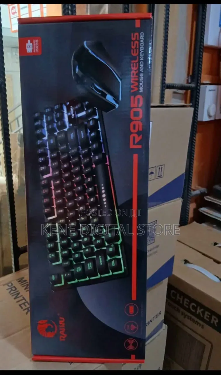 Rechargeable Raiku Wireless Gaming Keyboard and Mouse