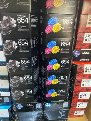 654 Color Ink Toner Hp