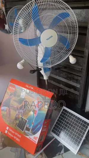 Taloya Ac/Dc Solar Rechargeable Fan