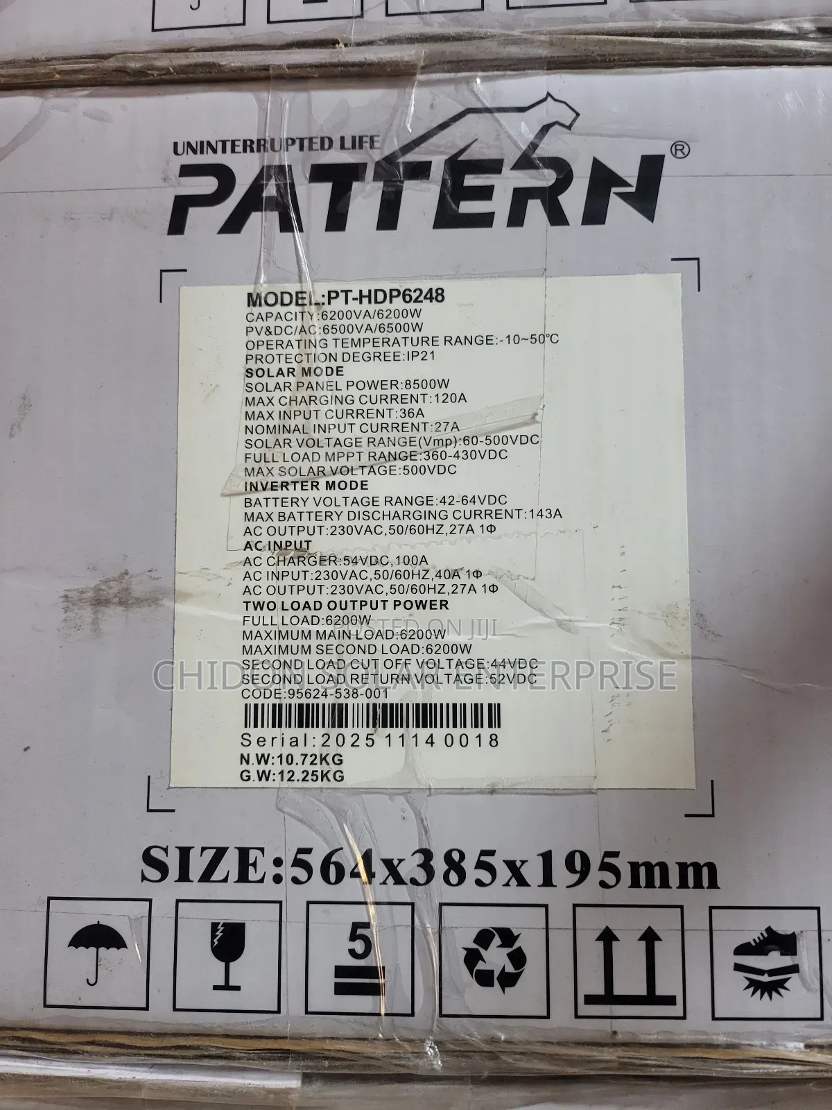 6.2kva 48v Pattern Hybrid Inverter