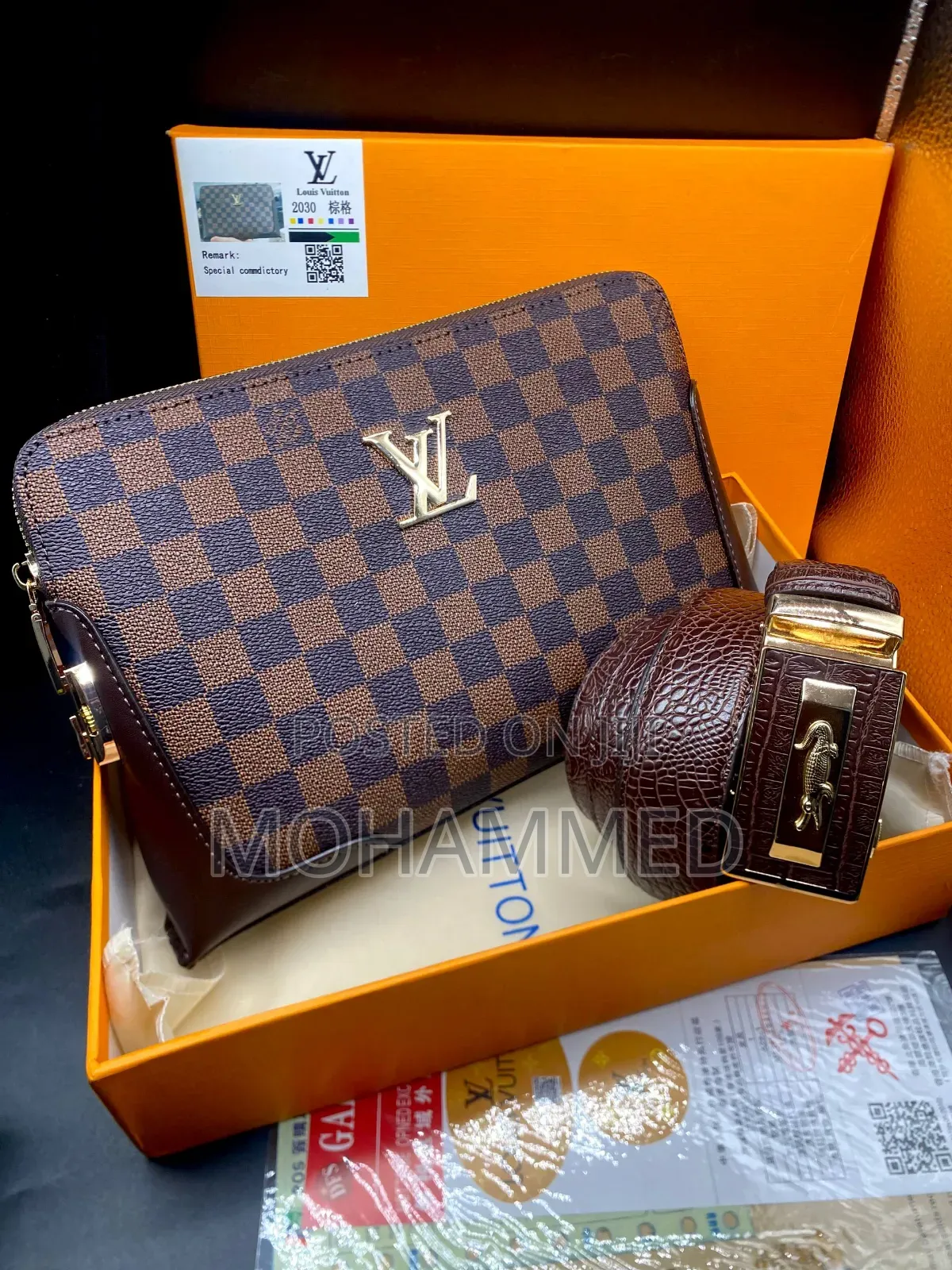 Leather Purse and Belt
