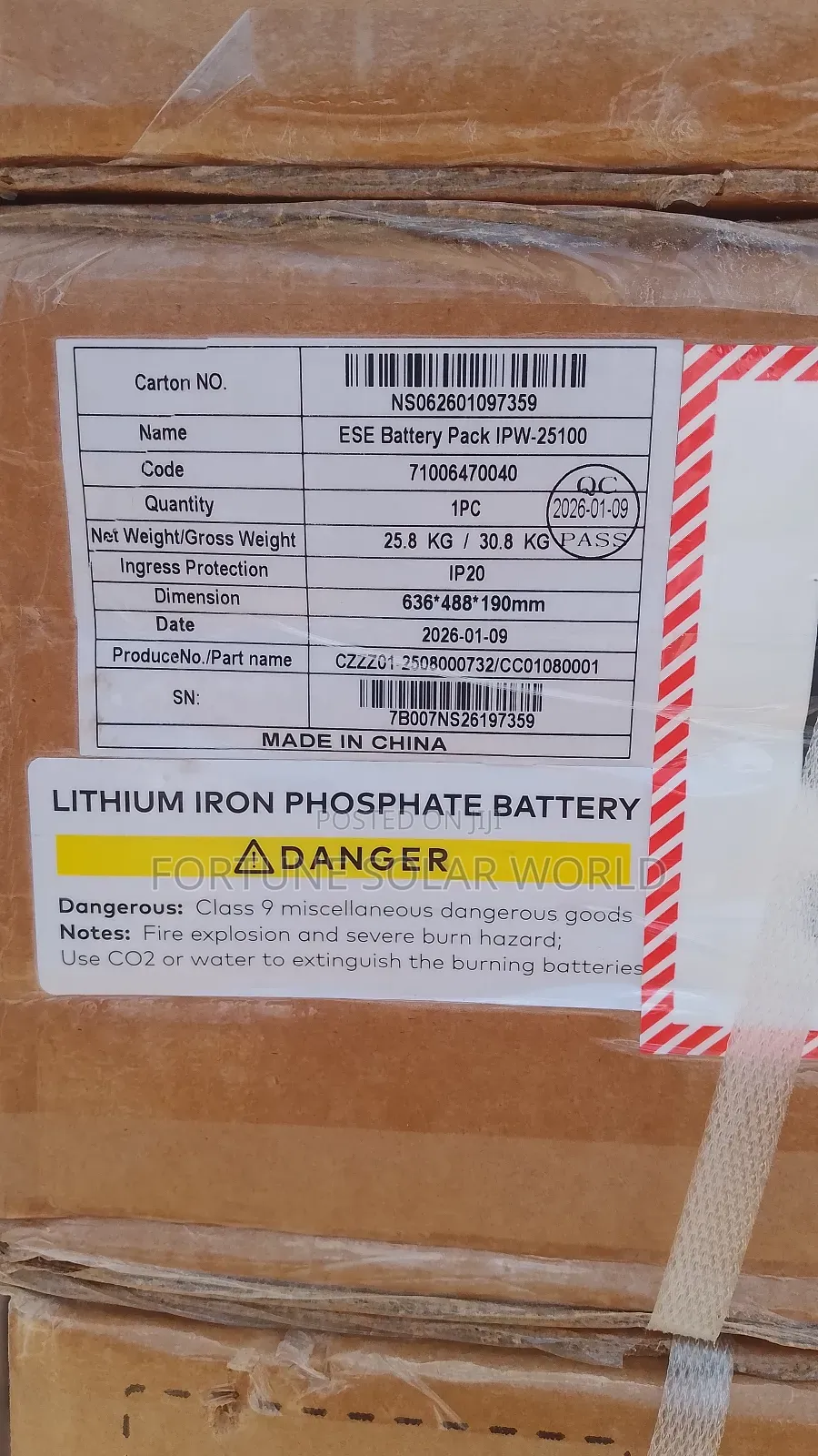 2.5kwh 24v Itel Solar Lithium Ion Battery