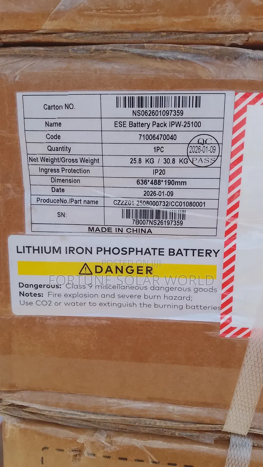 2.5kwh 24v Itel Solar Lithium Ion Battery