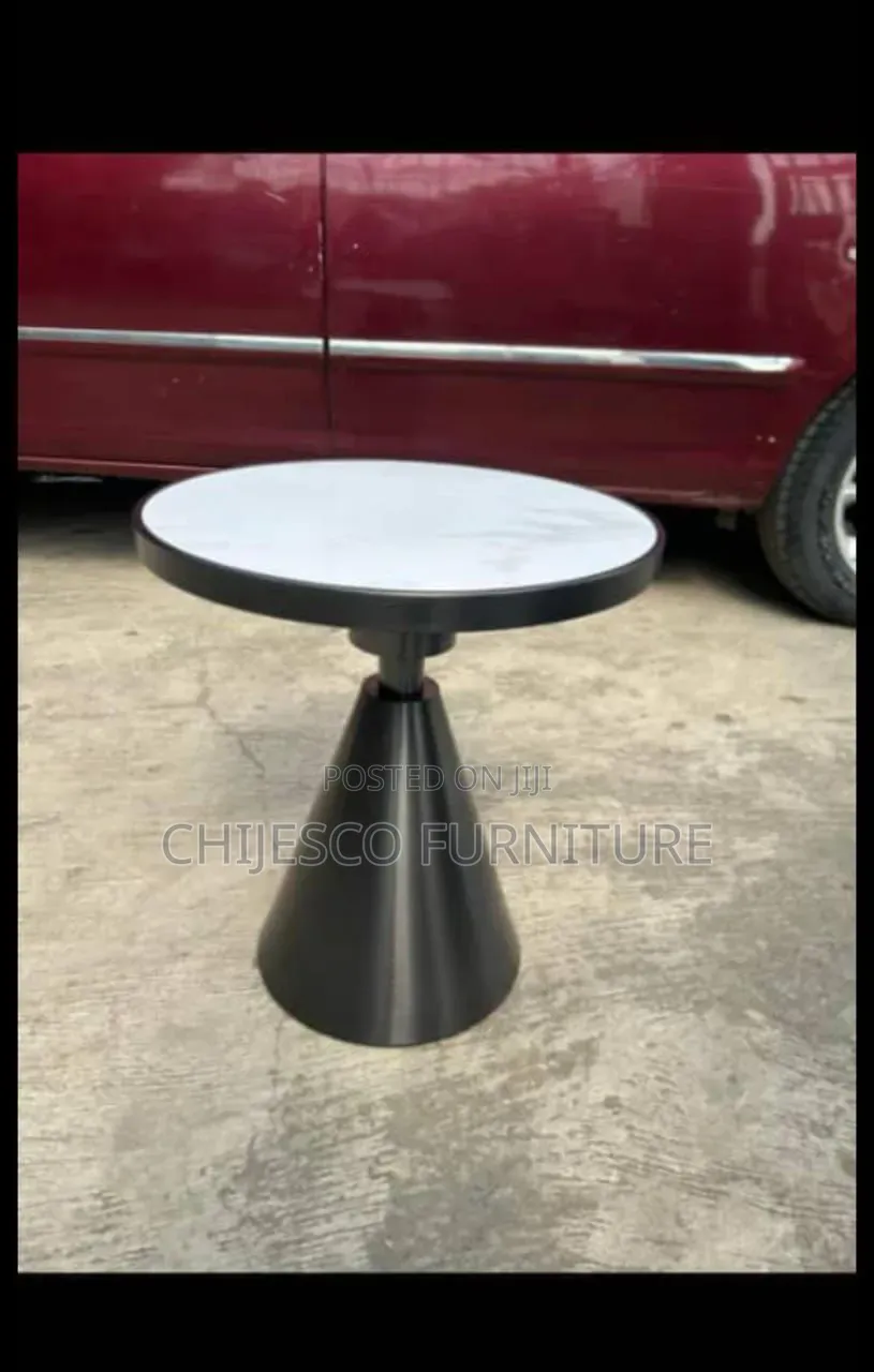 Round Marble Side Stool Table