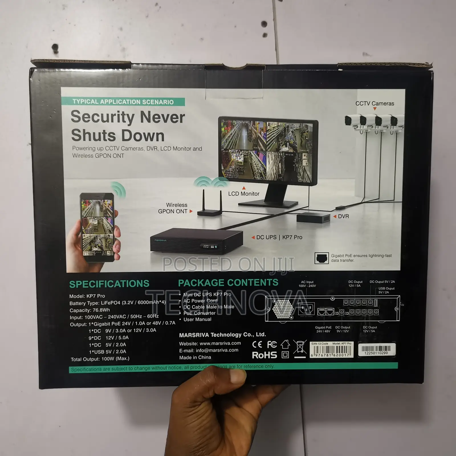 Marsriva Kp7 Pro Smart Mini Dc Ups