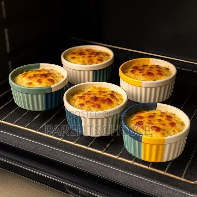 4" Ceramic Ramekin Color Baking Cup -6pcs