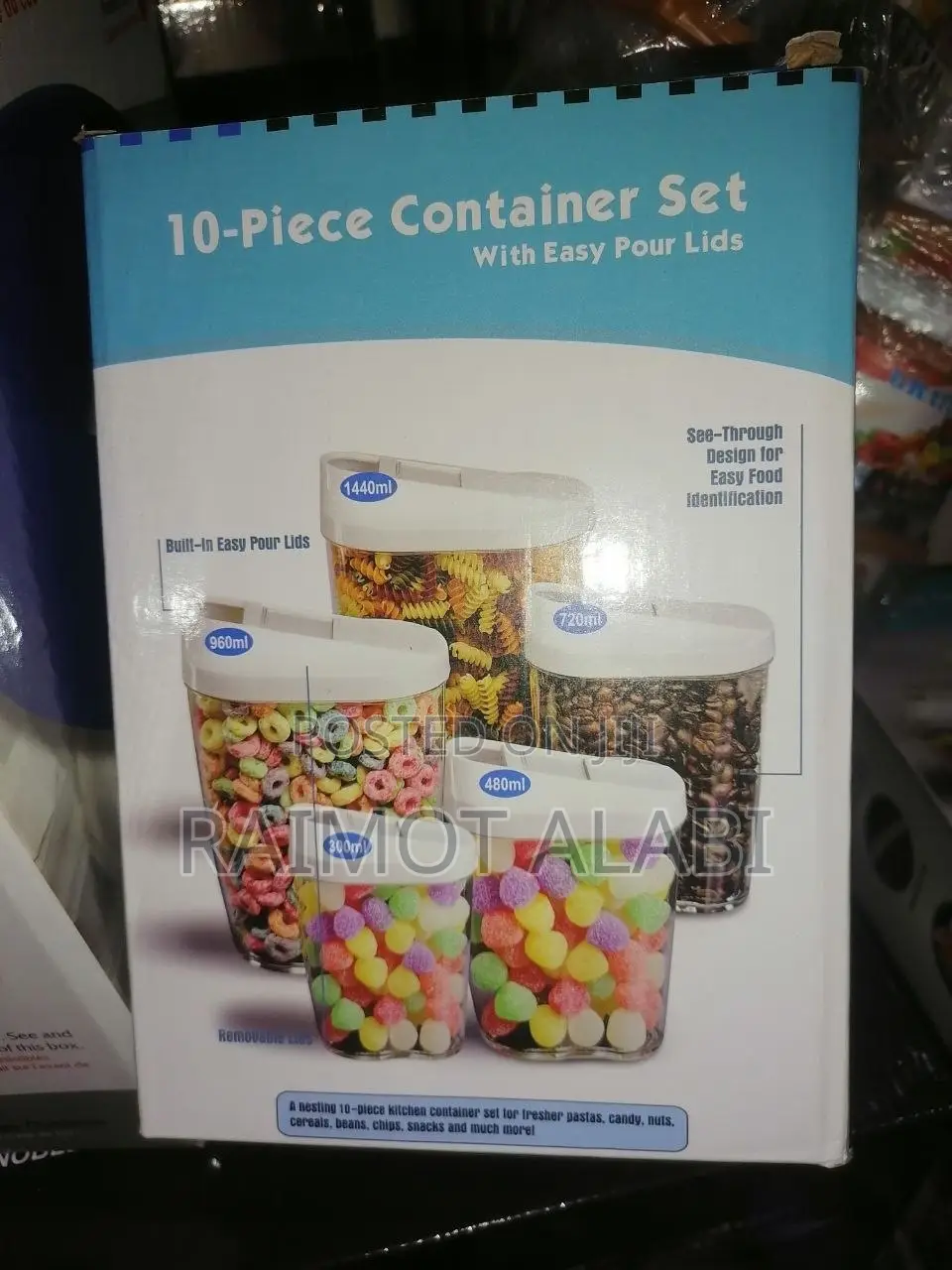 5pcs Airtight Container