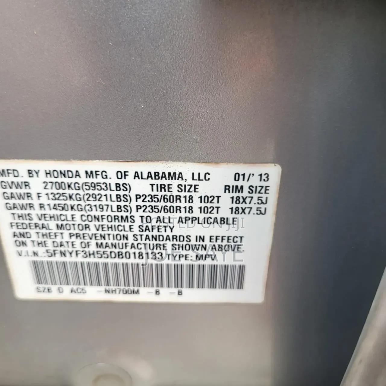 Honda Pilot 2014 Silver