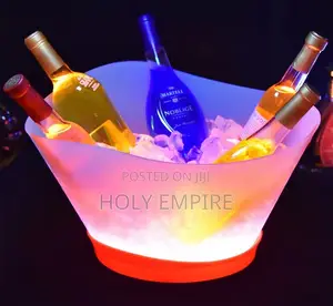 12l Led Rechargeable Ice Bucket Bar Nightclub Light Champagne Whiskey